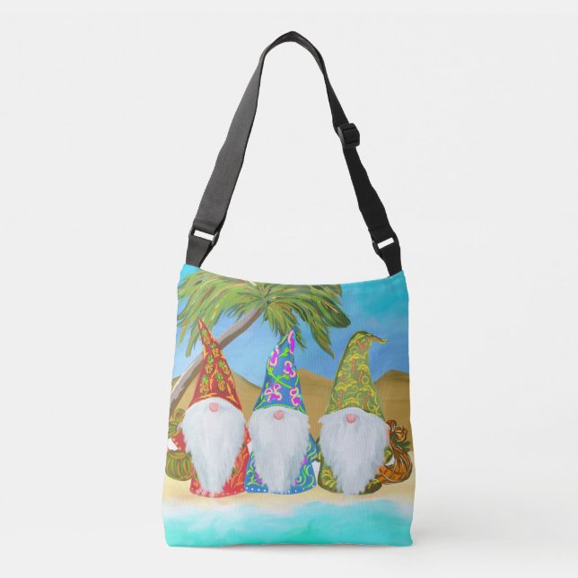 BEACH GNOMES TRAGETASCHEN MIT LANGEN TRÄGERN (Vorderseite)