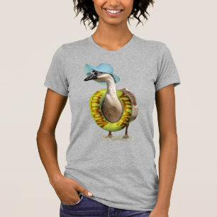 Beach Goose mit Summer Hat T-Shirt
