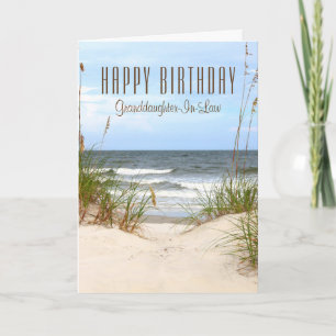 Beach Grand-Tochter-in-Law Geburtstag Karte