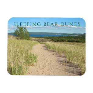 Beach Grass, Sand, Bärenwanderweg, Michigan Magnet