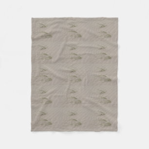 Beach Grass Throw Blanket Fleecedecke