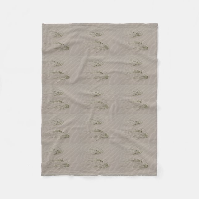 Beach Grass Throw Blanket Fleecedecke (Vorderseite)