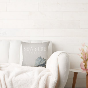 Beach Gray Seashell Seaside Cape Cod Kissen