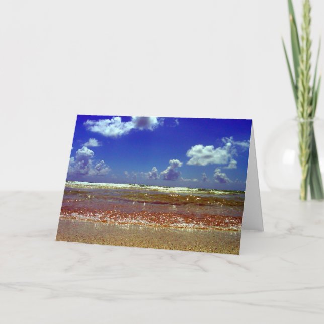~Beach~ GREETKARTE, KÜMMERN SIE ES! Karte (Vorderseite)