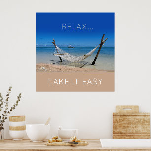 Beach-Hammock-Poster Poster