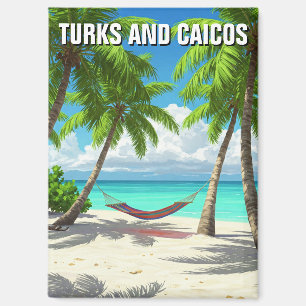 Beach Hammock Turks und Caicos Reisen Magnet