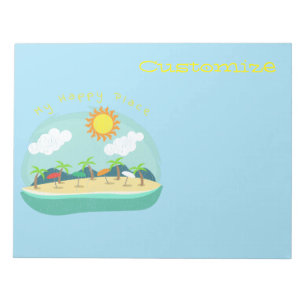 Beach Happy Place Thunder_Cove Notizblock