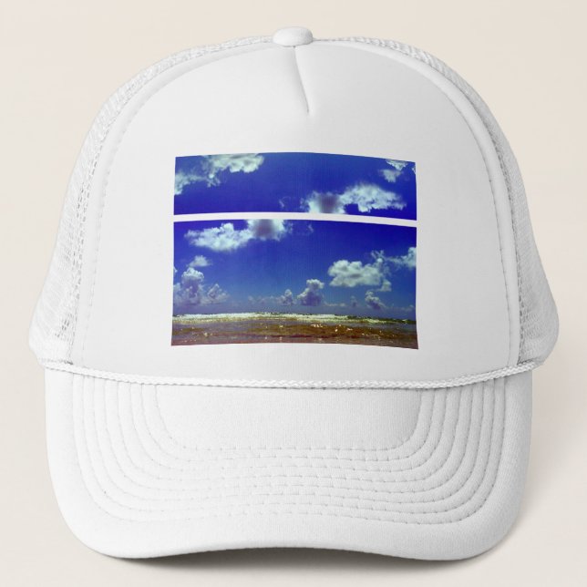 ~Beach~ HAT, KÜMMERN SIE! Truckerkappe (Vorderseite)