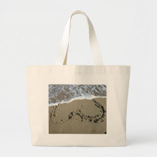 Beach Heart Jumbo Stoffbeutel