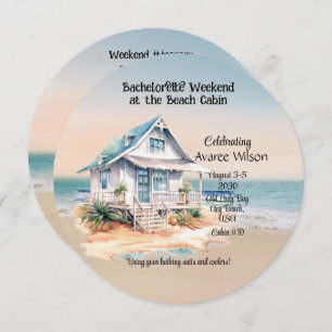 Beach House Bachelorette Party Invitation