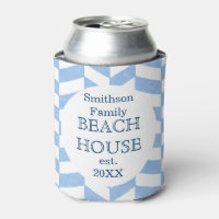 Beach House Blue White Herringbone | INDIVIDUELLE