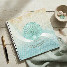 Beach House Clam Muschel Aqua Blue ID623 Notizbuch