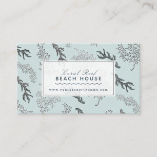 Beach House Hütte B&B Vermietung Foto Business Car Visitenkarte