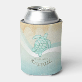 Beach House Nautical Turtle Aqua Blue ID623 Dosenkühler