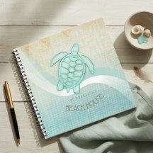 Beach House Nautical Turtle Aqua Blue ID623