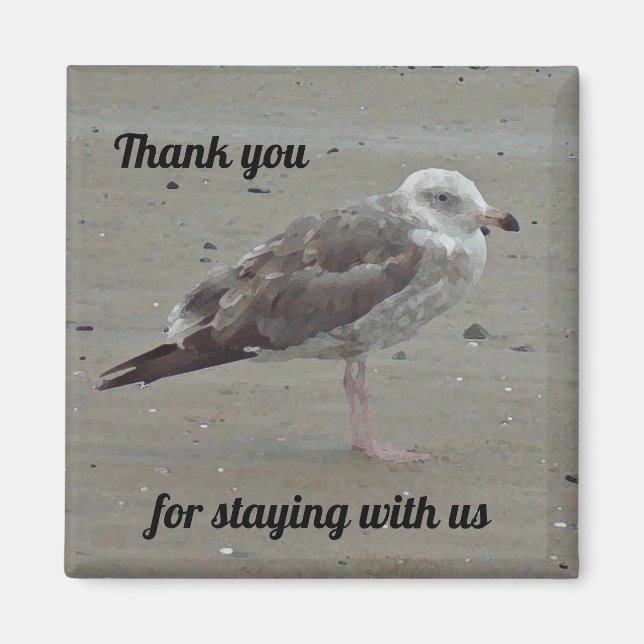 Beach House Rental Unique Seagull Guest Vielen Dan Magnet (Vorne)