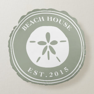 Beach House Rundes Kissen