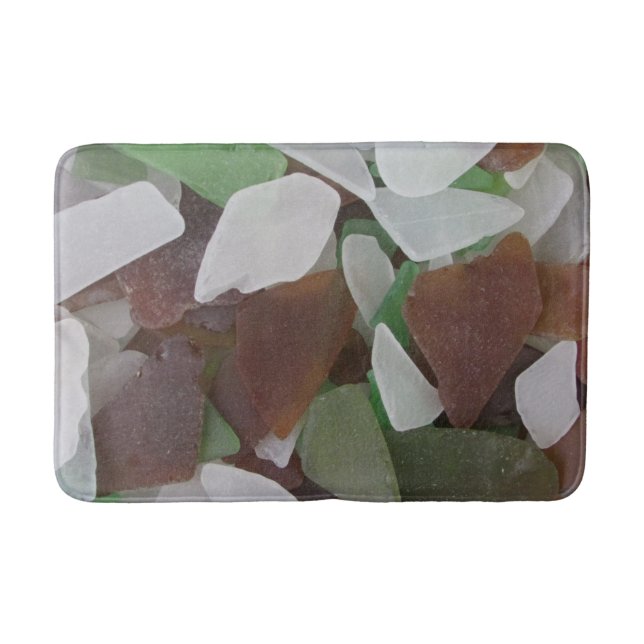 Beach House Sea Foto Green Brown Coast Zuhause Badematte (Vorderseite)