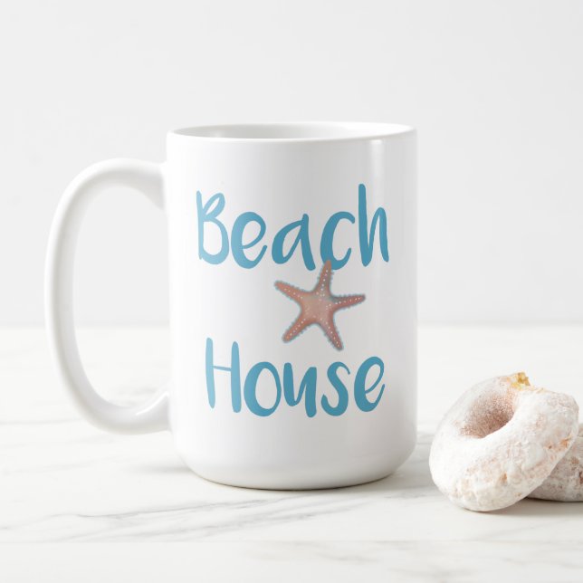 Beach House Starfish Kaffeetasse (Mit Donut)