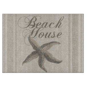 Beach House Starfish Seashore Schneidebrett