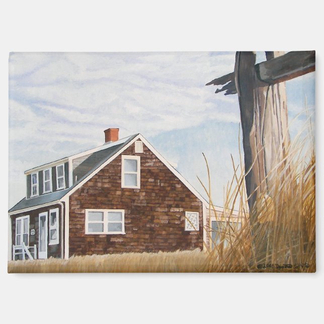 Beach House Sunrise Magnet (Vorderseite)