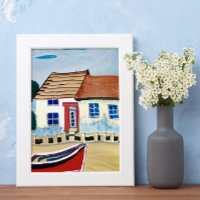 Beach House und Boat am Sandy Beach