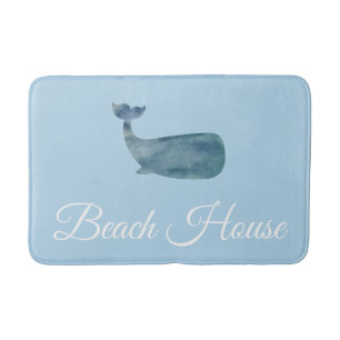 Beach House Whale Medium Bath Mat Badematte