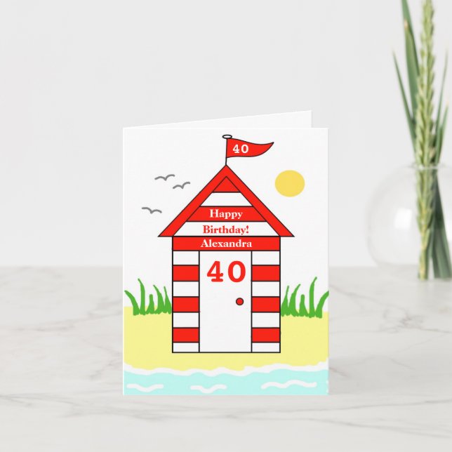 Beach Hut 40. Karte (Vorderseite)
