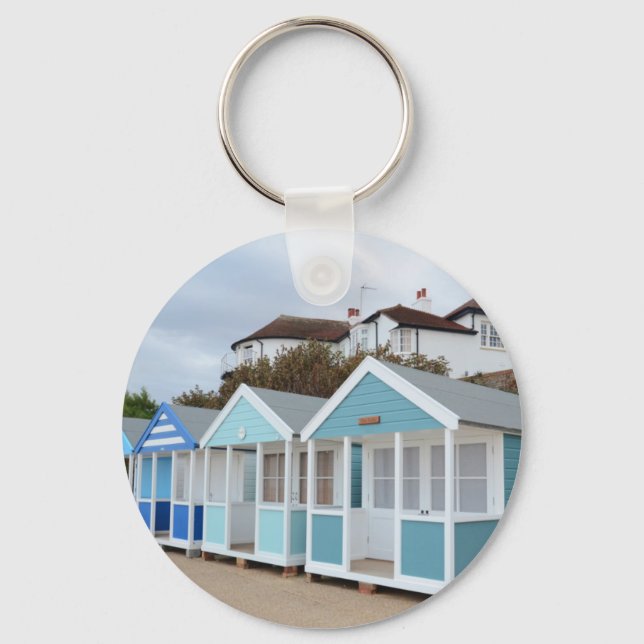 Beach Huts At Southwold Schlüsselanhänger (Vorderseite)