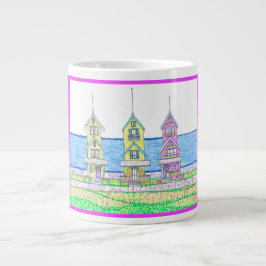 Beach Hütte Trio 2 Fushia Jumbo Tasse