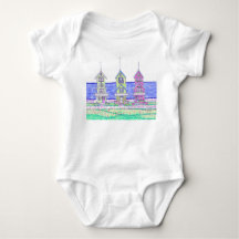 Beach Hütte Trio Baby One Piece