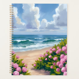 Beach in Bloom | Pink Hydrangea Oceanside Coastal Planer