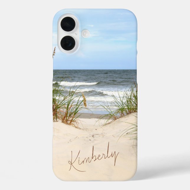Beach iPhone 16 Plus Fall Hülle (Rückseite)