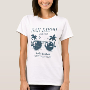 Beach Junggeselinnen-Abschied Girls Tour San Diego T-Shirt