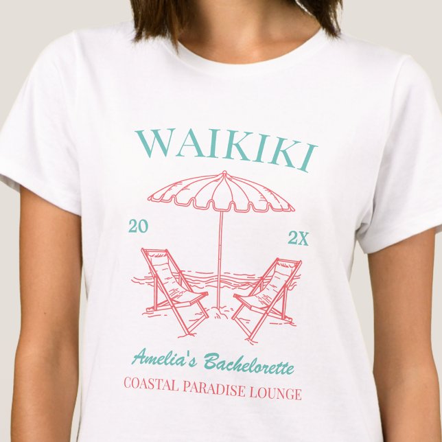 Beach Junggeselinnen-Abschied Girls Wochenende Per T-Shirt (Von Creator hochgeladen)