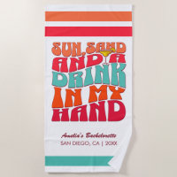 Beach Junggeselinnen-Abschied Groovy Sun Sand Drin