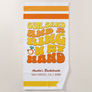 Beach Junggeselinnen-Abschied Retro Sonnenring Strandtuch