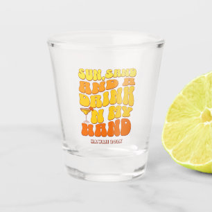 Beach Junggeselinnen-Abschied Retro Sun Sand Drink Schnapsglas