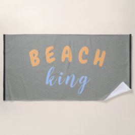 Beach King Peach Blue Strandtuch