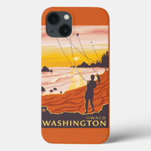 Beach & Kites - Ilwaco, Washington Case-Mate iPhone Hülle