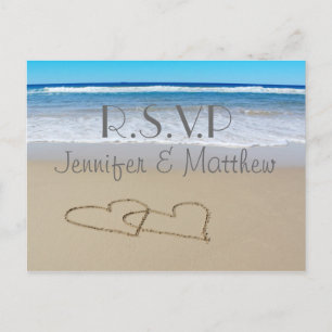 Beach Liebe Hochzeit "uAwg" Postkarte