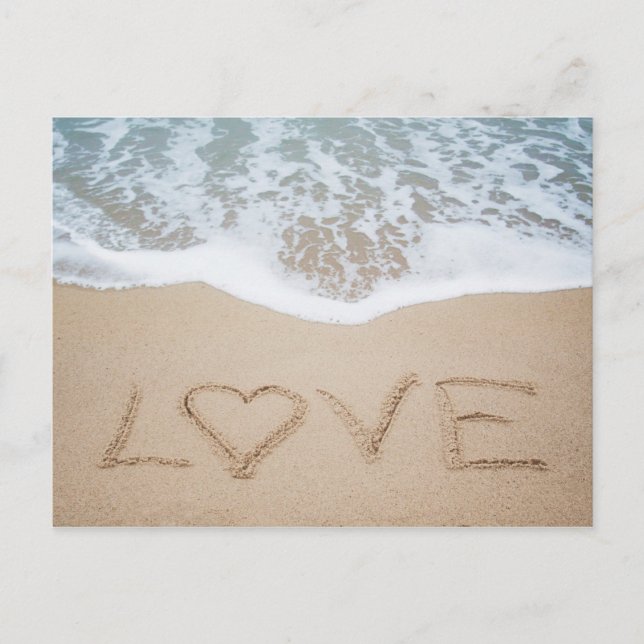 Beach Liebe II Postkarte (Vorderseite)