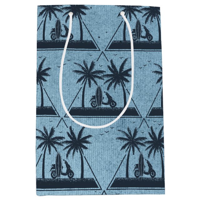 Beach Life Geometric Mittlere Geschenktüte (Vorderseite)