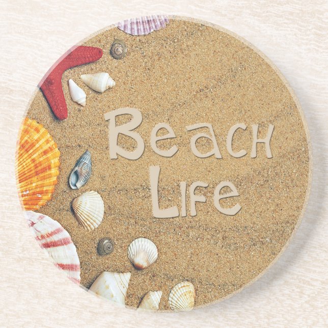 Beach Life Getränkeuntersetzer (Vorne)