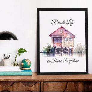 Beach Life ist Shore Perfektion Leinwanddruck