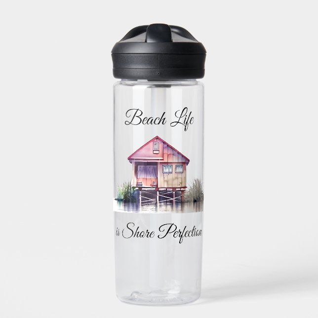 Beach Life ist Shore Perfektion Trinkflasche (Vorderseite)