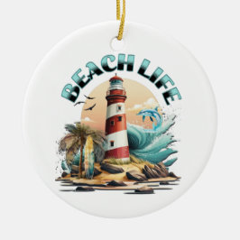 Beach Life Keramik Ornament
