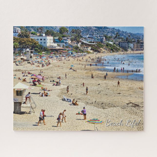 Beach Life! Laguna Strand Sand und Menschen (Horizontal)
