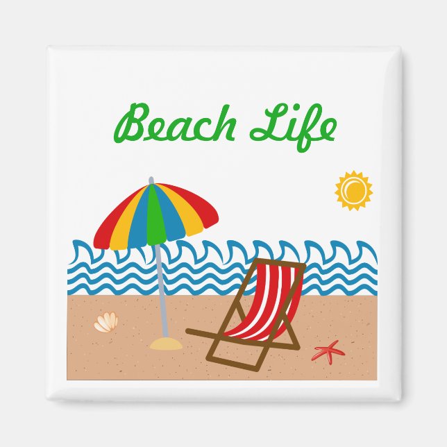 Beach Life Magnet (Vorne)