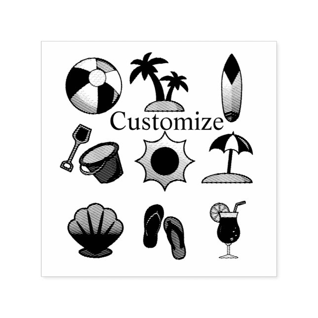 Beach Life Thunder_Cove Permastempel (Design)